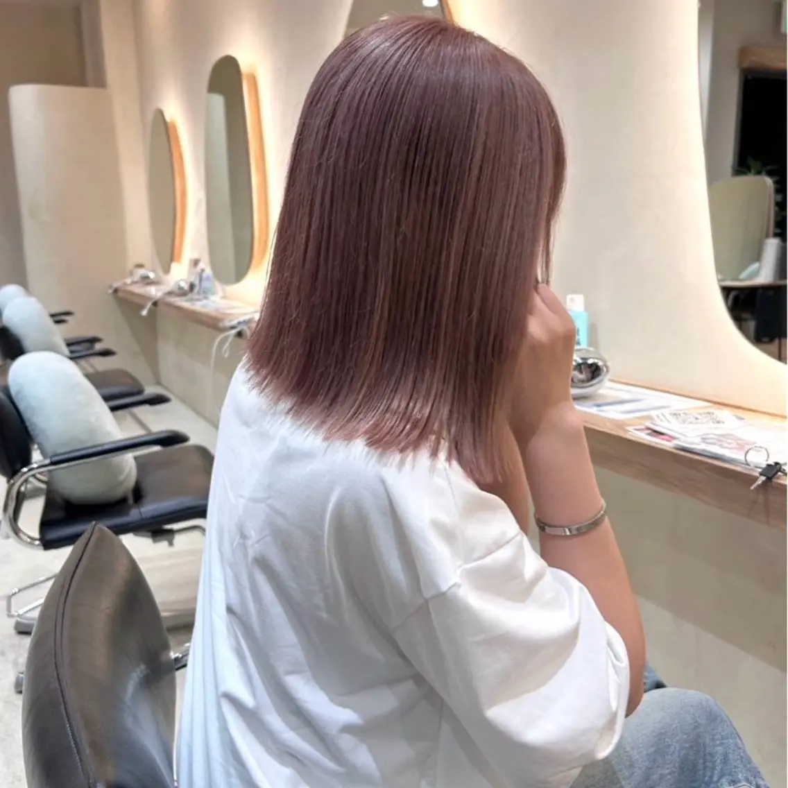 ショート カラー ヘアカラー 🎀【透明感カラー 縮毛矯正】さえ🎀のヘアスタイル