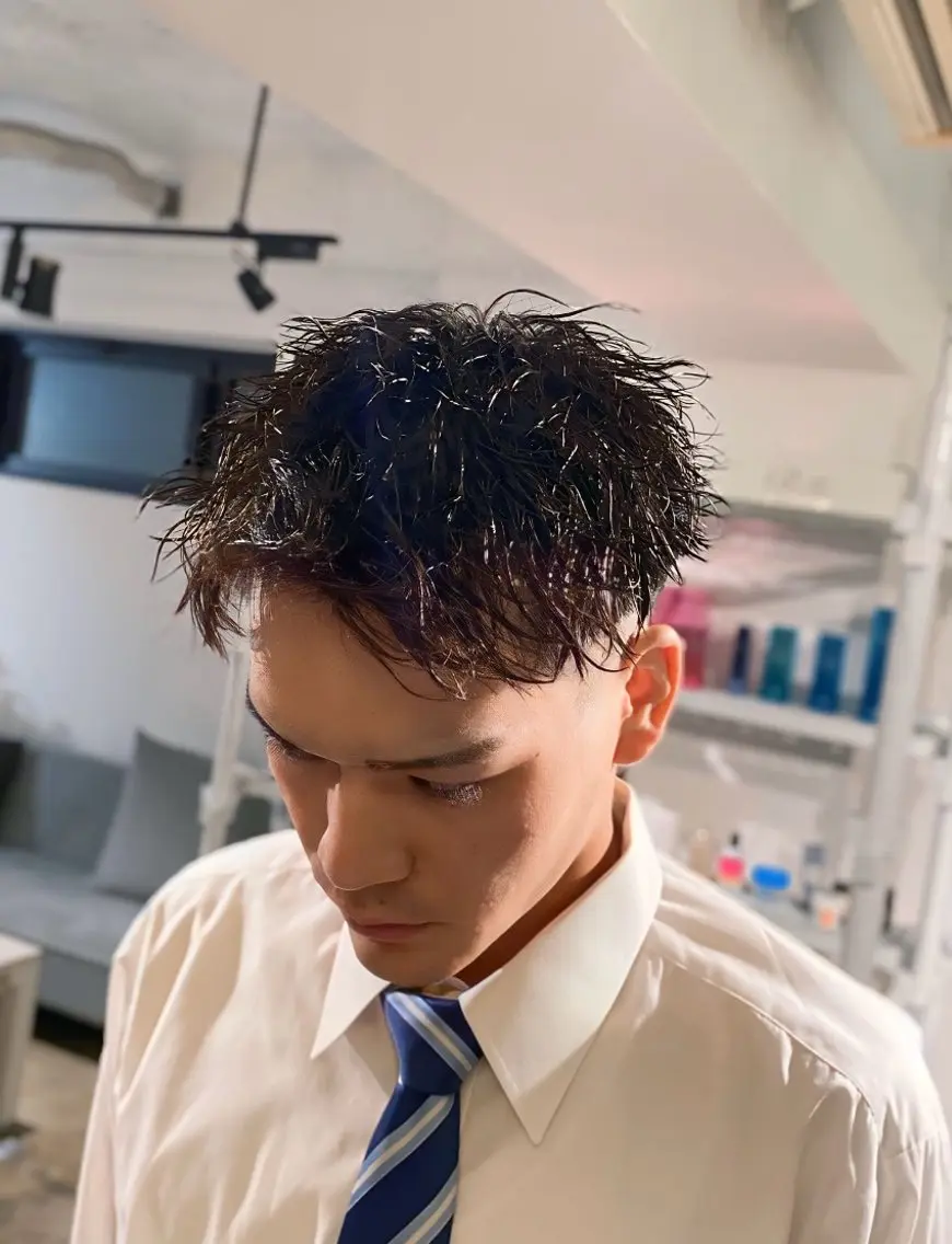パーマ メンズ フェードカット メンズパーマ 特化/中川拓也のヘアスタイル