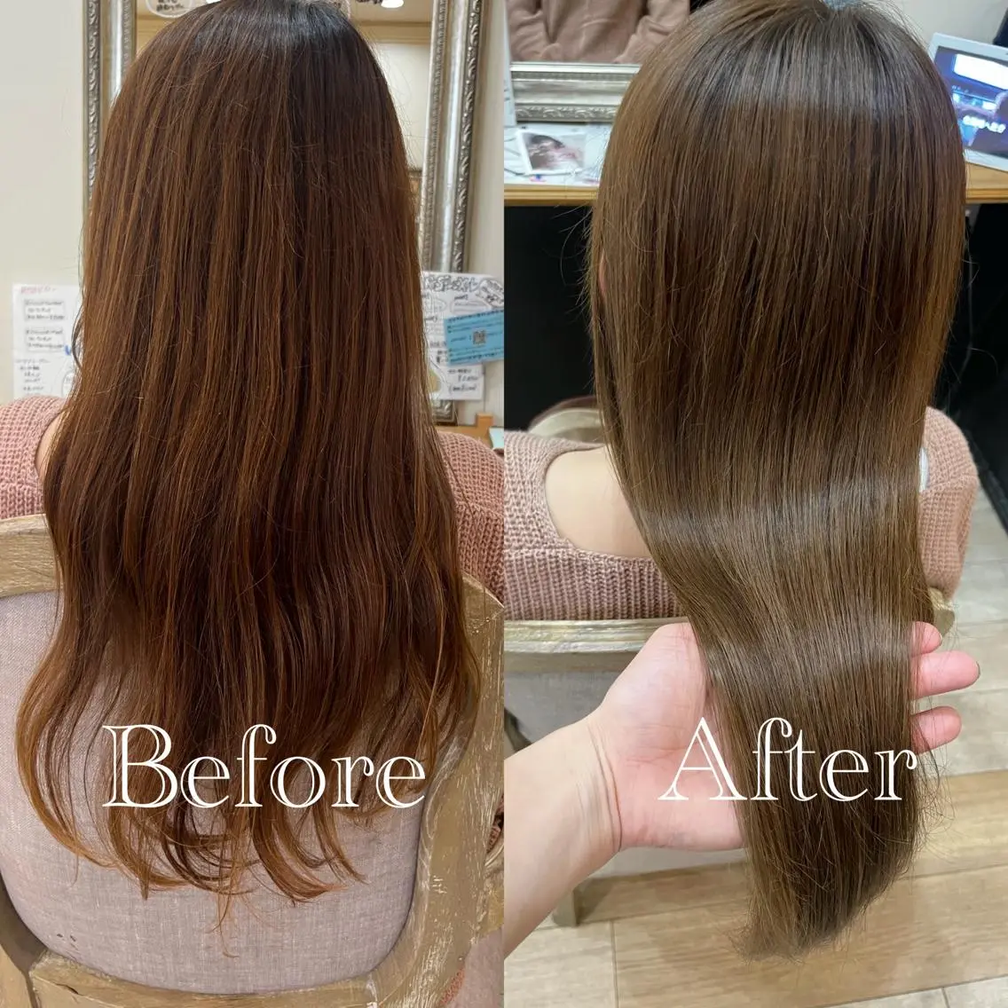 ロング カラー ブリーチ 透明感カラー ハイライトカラー ハイライト カット ヘアカラー 💎髪質改善💎 西森千夏のヘアスタイル