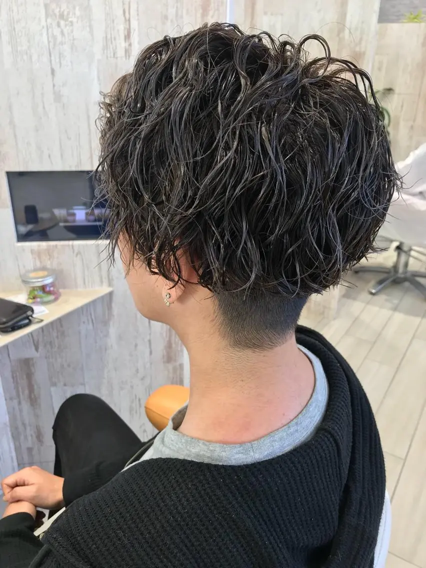 メンズ平日限定！！スタイリング楽チン！！束感カット＋メンズパーマ♩ニュアンスからツイスパなんでも可の写真