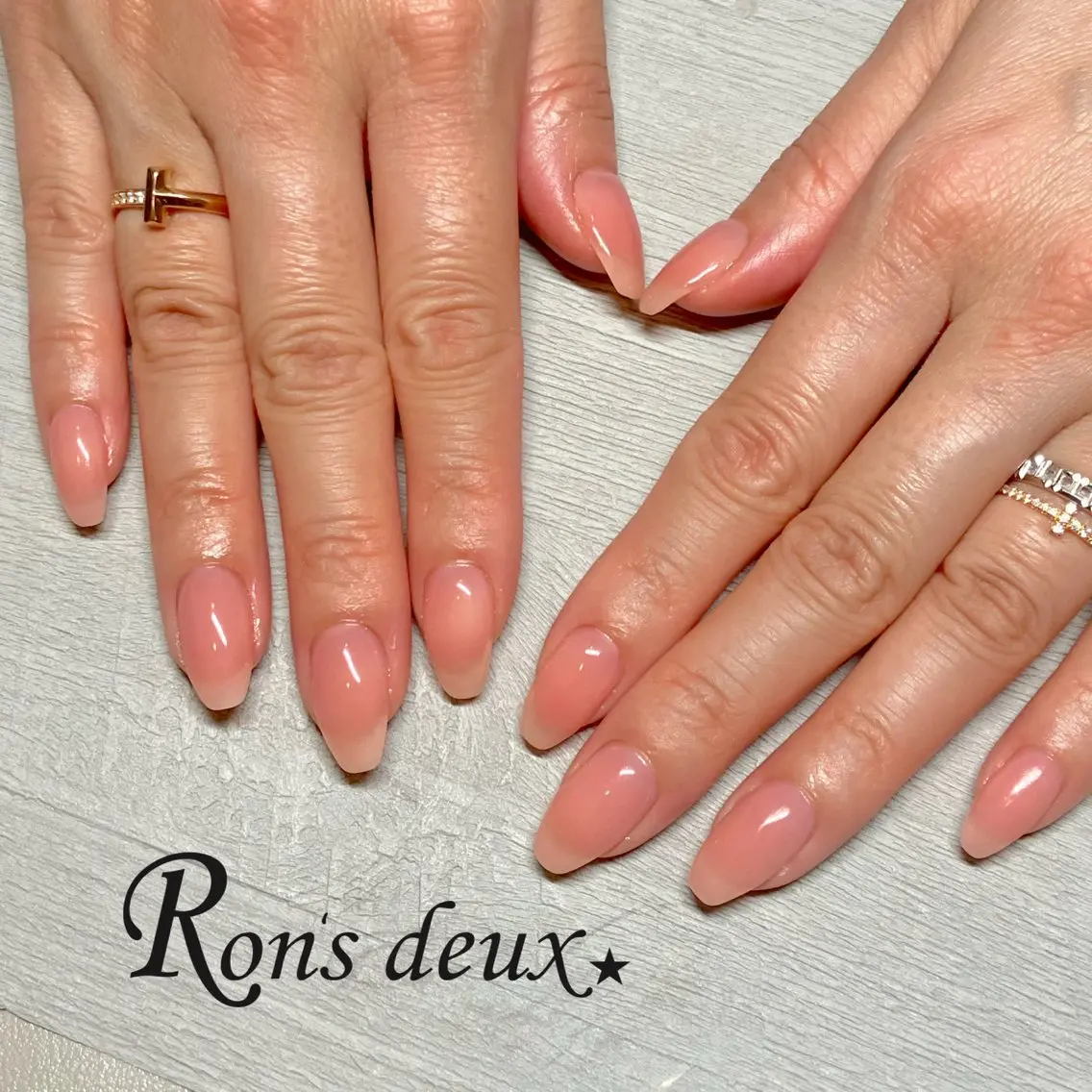 【オフなし】ワンカラーorラメグラ💅🩵アート無しの写真