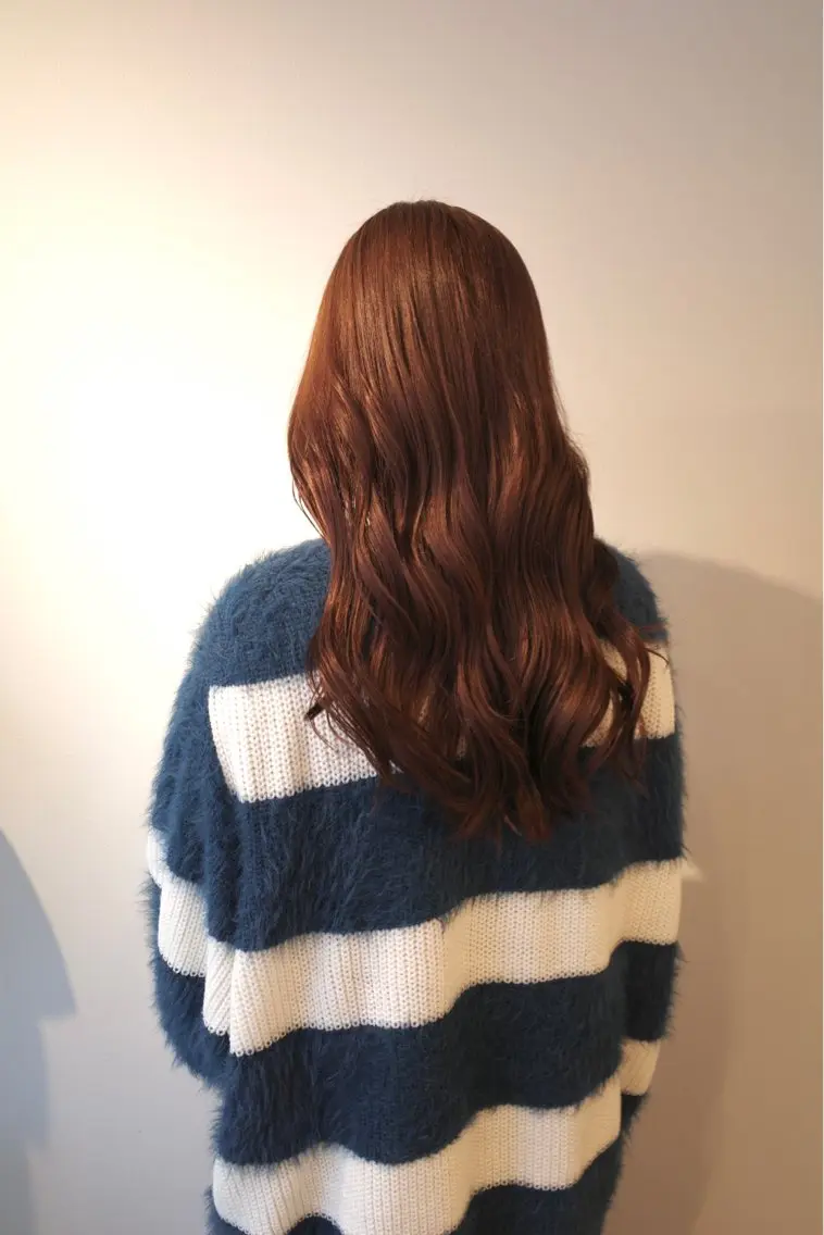 ロング ピンクブラウン カット ヘアカラー トリートメント 会話少なめ/ 美髪矯正/Ruiのヘアスタイル