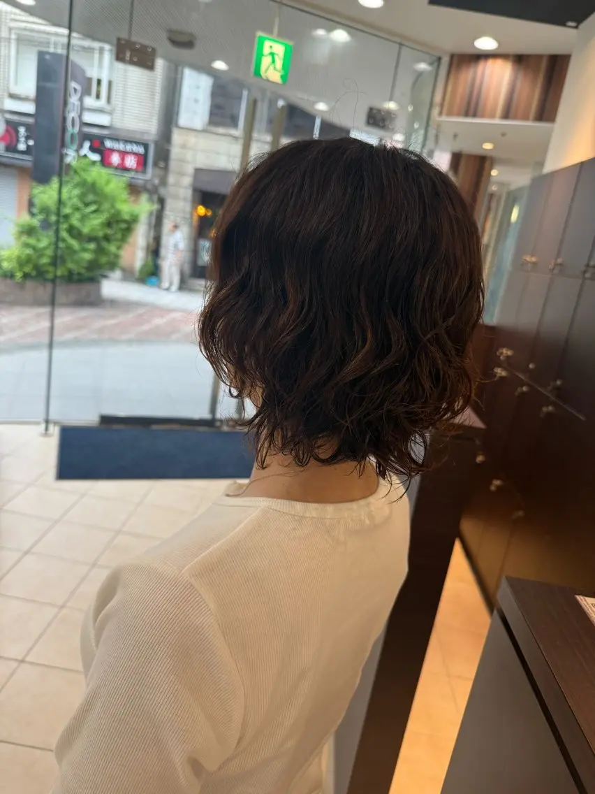 ショート パーマ DECOR おりん丸。のヘアスタイル