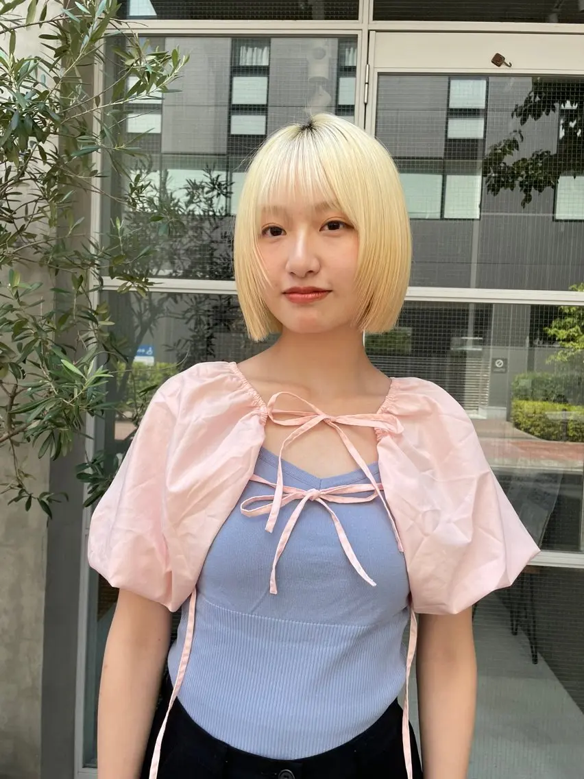 ショート カラー カット ヘアカラー トリートメント いまかわ ゆなのヘアスタイル