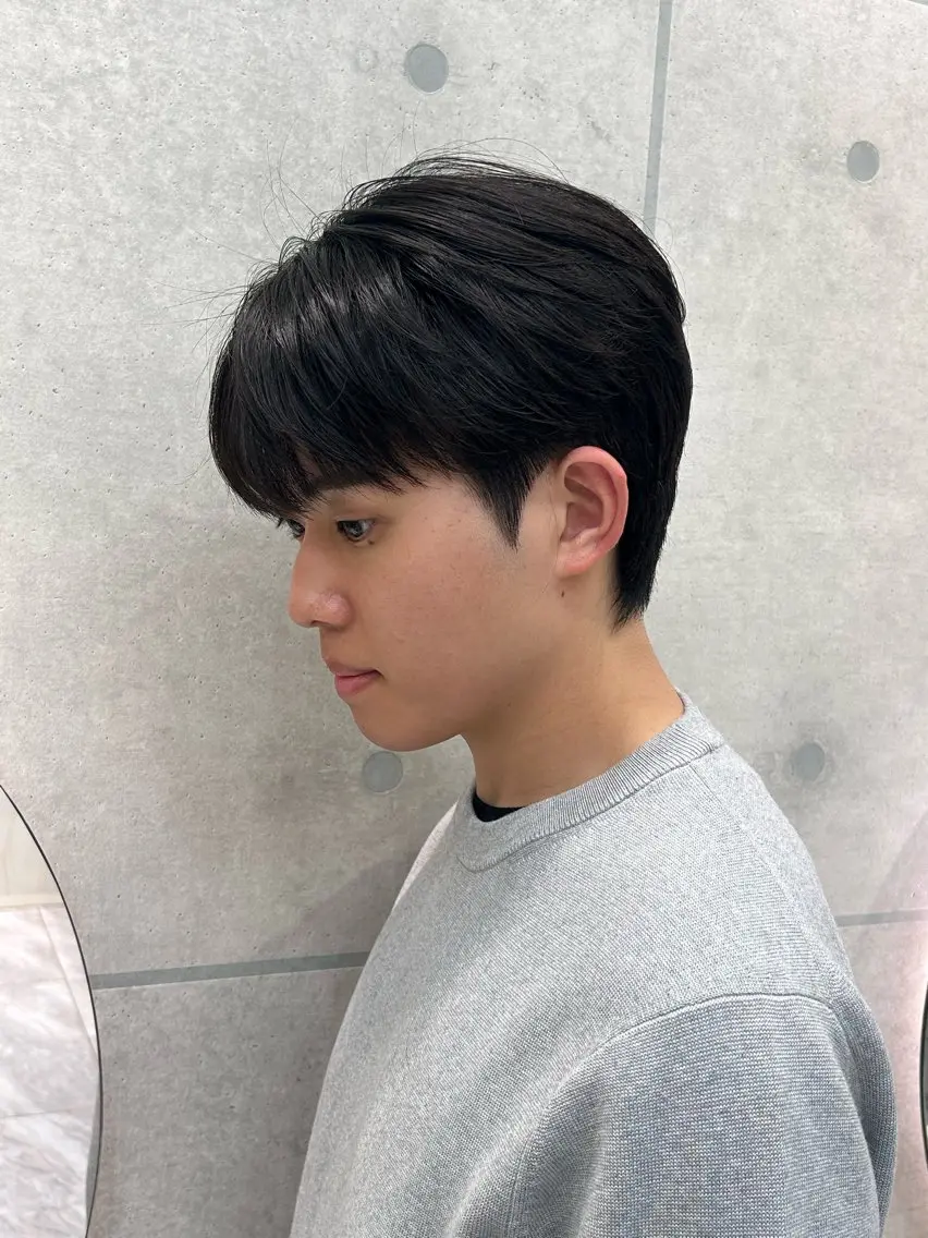 ショート パーマ キッズ カット パーマ 岩城 滉成のヘアスタイル