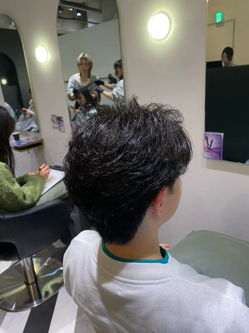 パーマ メンズ メンズパーマ ニュアンスパーマ カット ヘッドスパ メンズ指名NO.1/ 原崎 元希のヘアスタイル