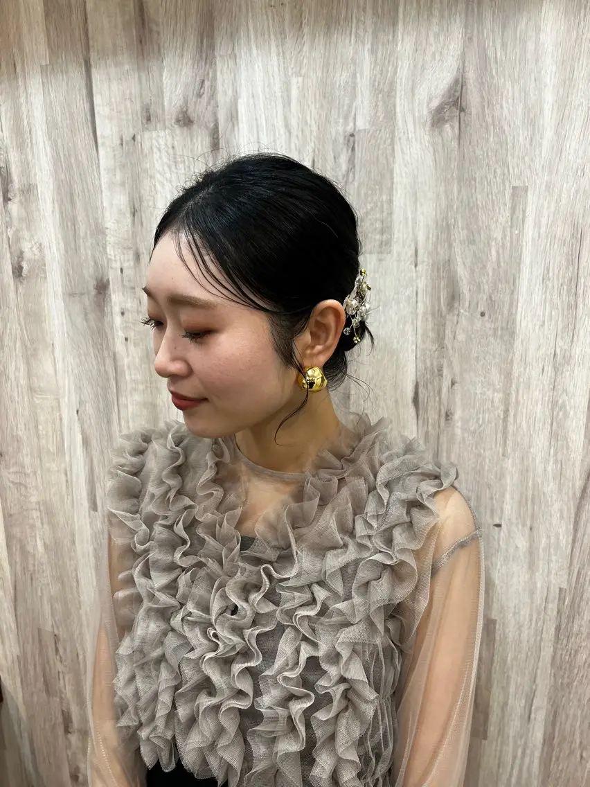 ヘアアレンジ ヘアセット ヘアメイクネイリスト hidemi中目黒のヘアスタイル