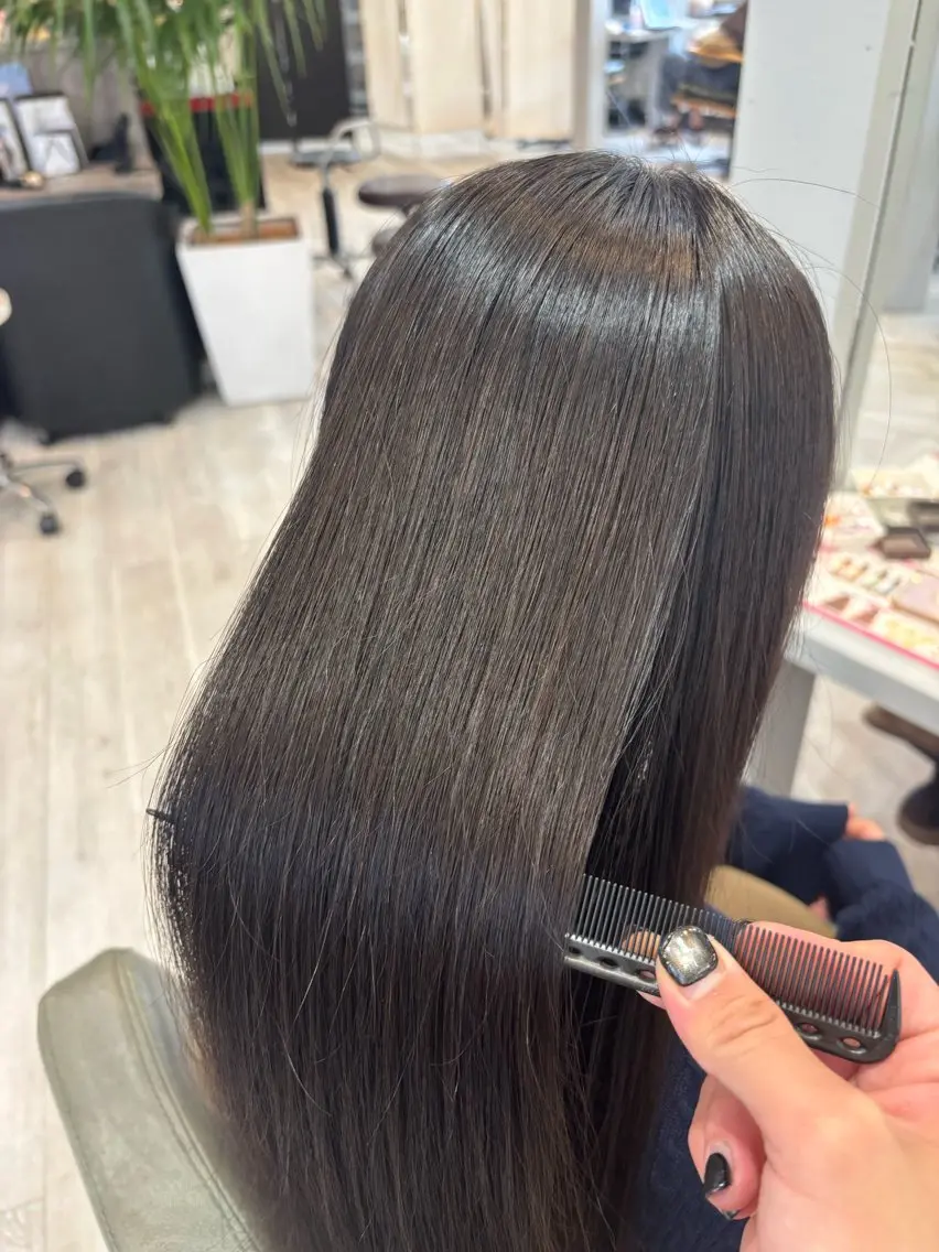 ロング 縮毛矯正 【モデル様募集中】 渡邊 マサキのヘアスタイル