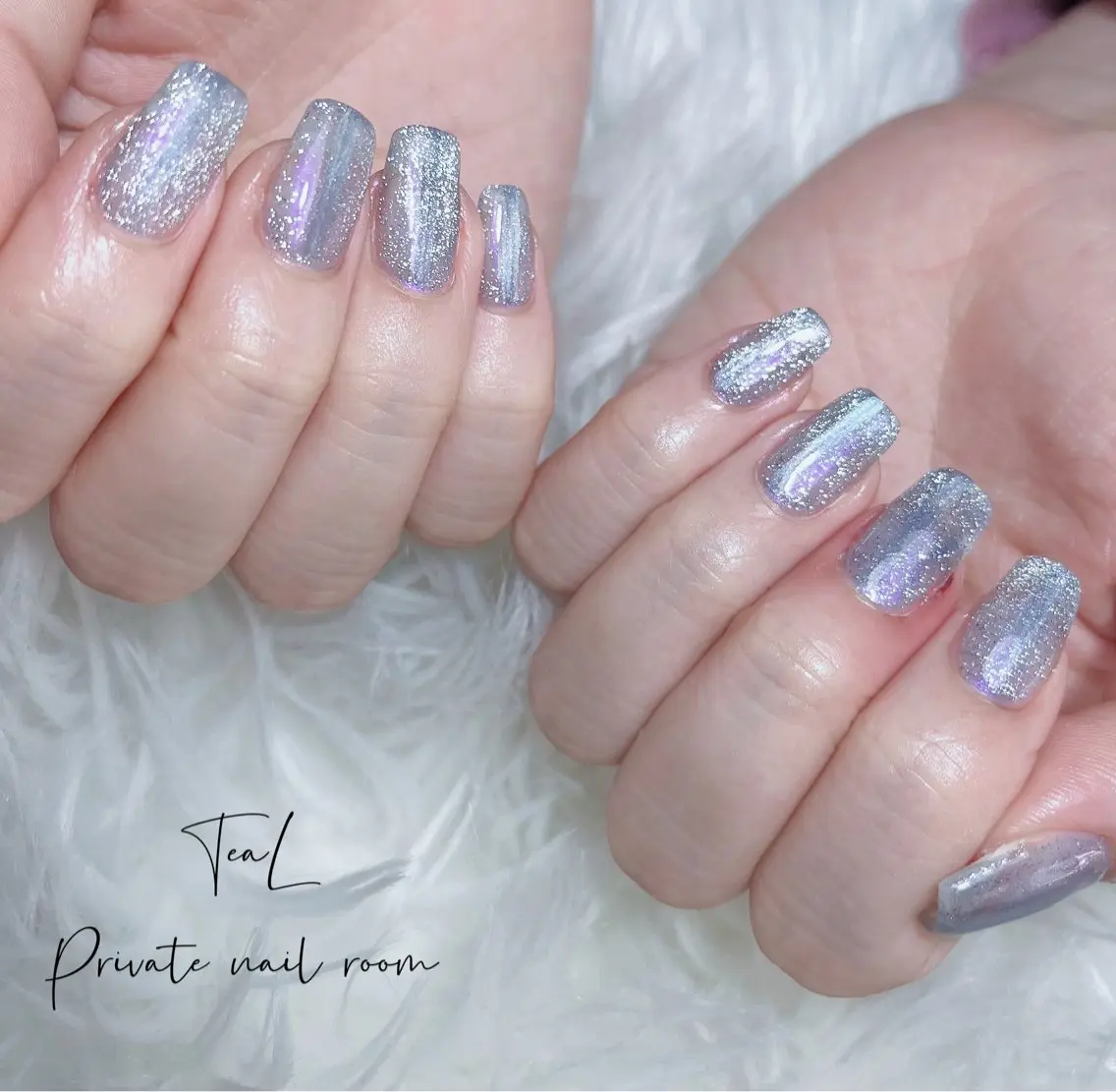 ネイル フラッシュネイル マグネットネイル ミラーネイル TeaL nailのネイルデザイン