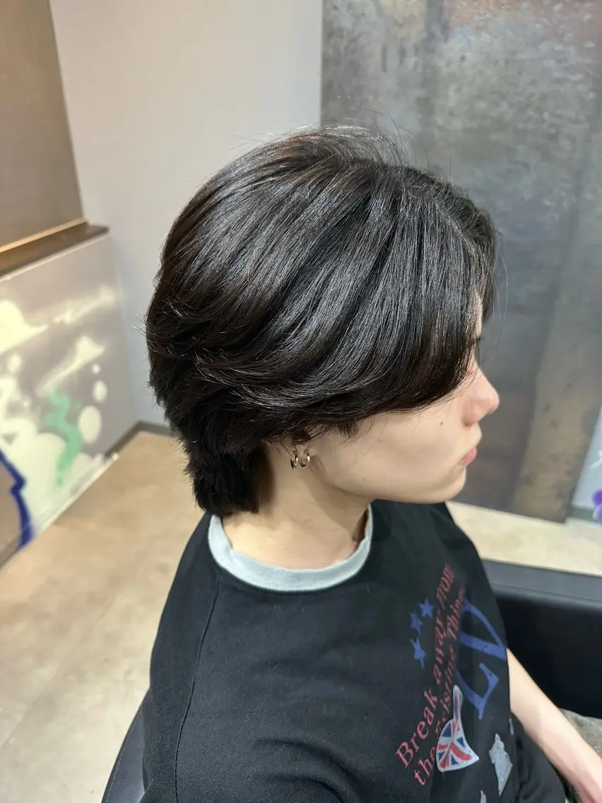 ショート パーマ メンズ ひめ 𓍯のヘアスタイル