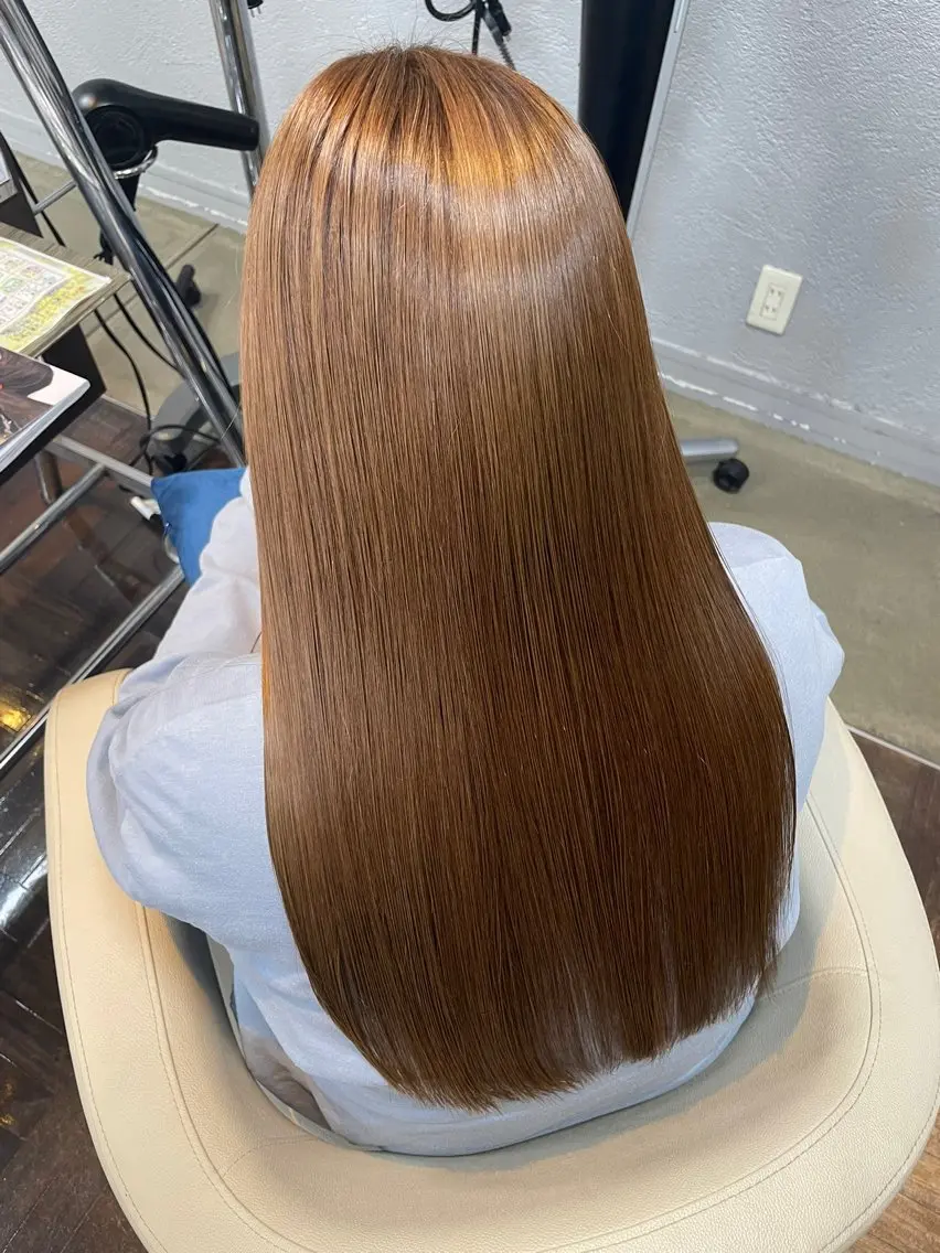 ロング ヘアカラー トリートメント <髪質改善>河野 🍑AVANCE.のヘアスタイル
