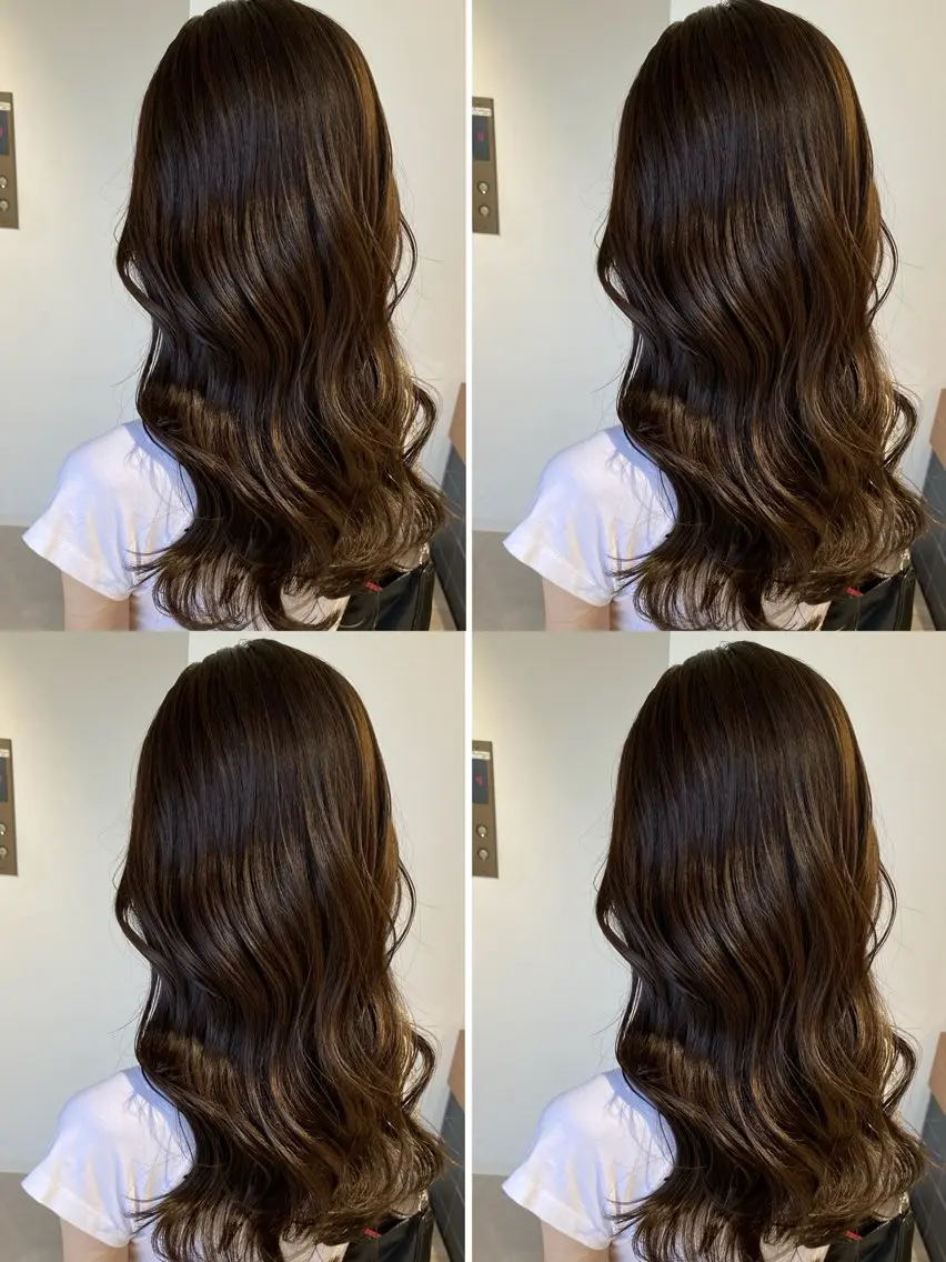 ロング カット ヘアカラー トリートメント fier_umeda 梨花 rifaのヘアスタイル