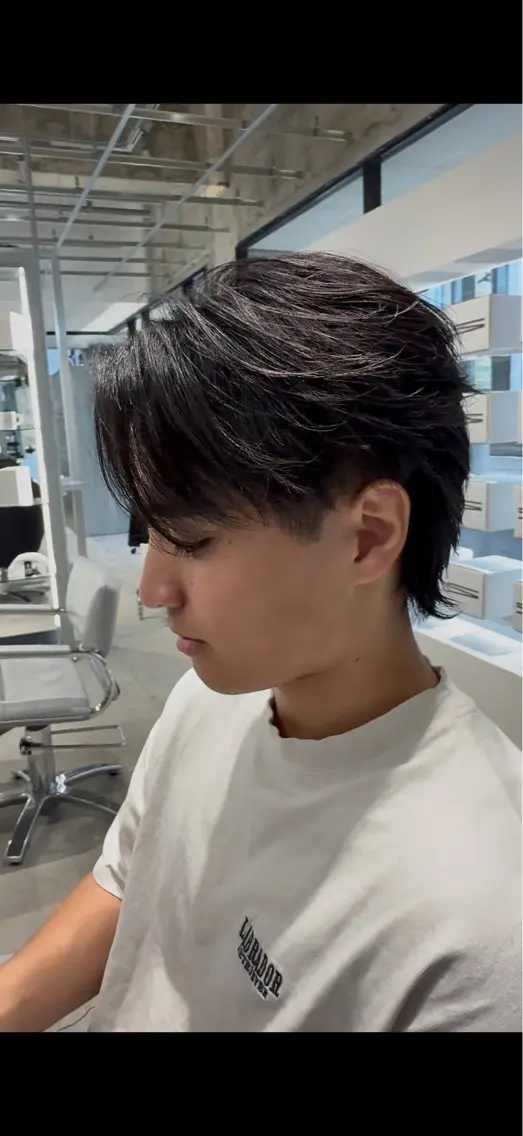メンズ カット メンズ特化曲がる縮毛 飛義のヘアスタイル