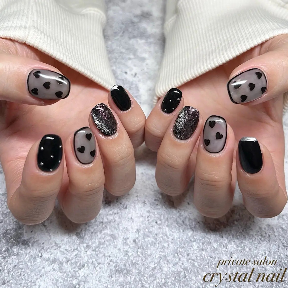 ネイル バレンタイン Crystal Nailのネイルデザイン