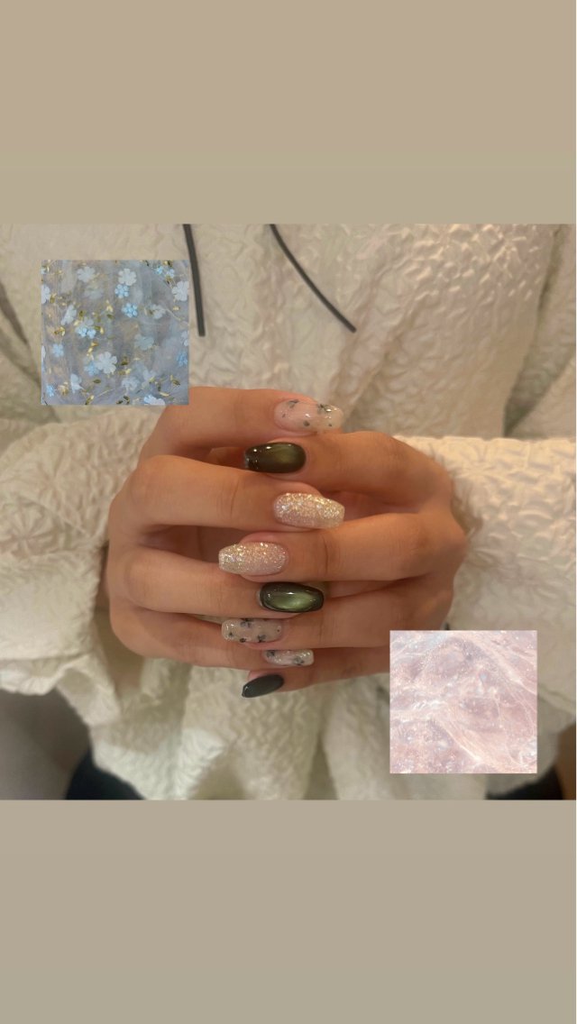 ネイル マグネットネイル 持ち込み ハンドネイル N°_shuri 【nail】のネイルデザイン