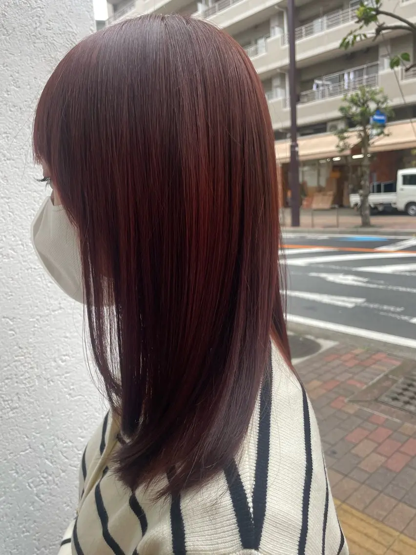 カラー ブリーチ ボルドーカラー ヘアカラー CoCooN nanamiのその他イメージ