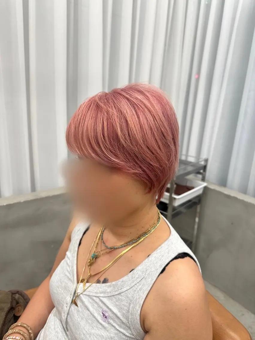 ショート ヘアカラー 銀座YUKINA🌙 レイヤー/ブリーチのヘアスタイル