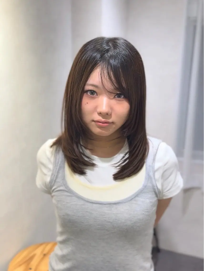 ミディアム 無料カットモデル募集 /西梅田/筒井大翔のヘアスタイル