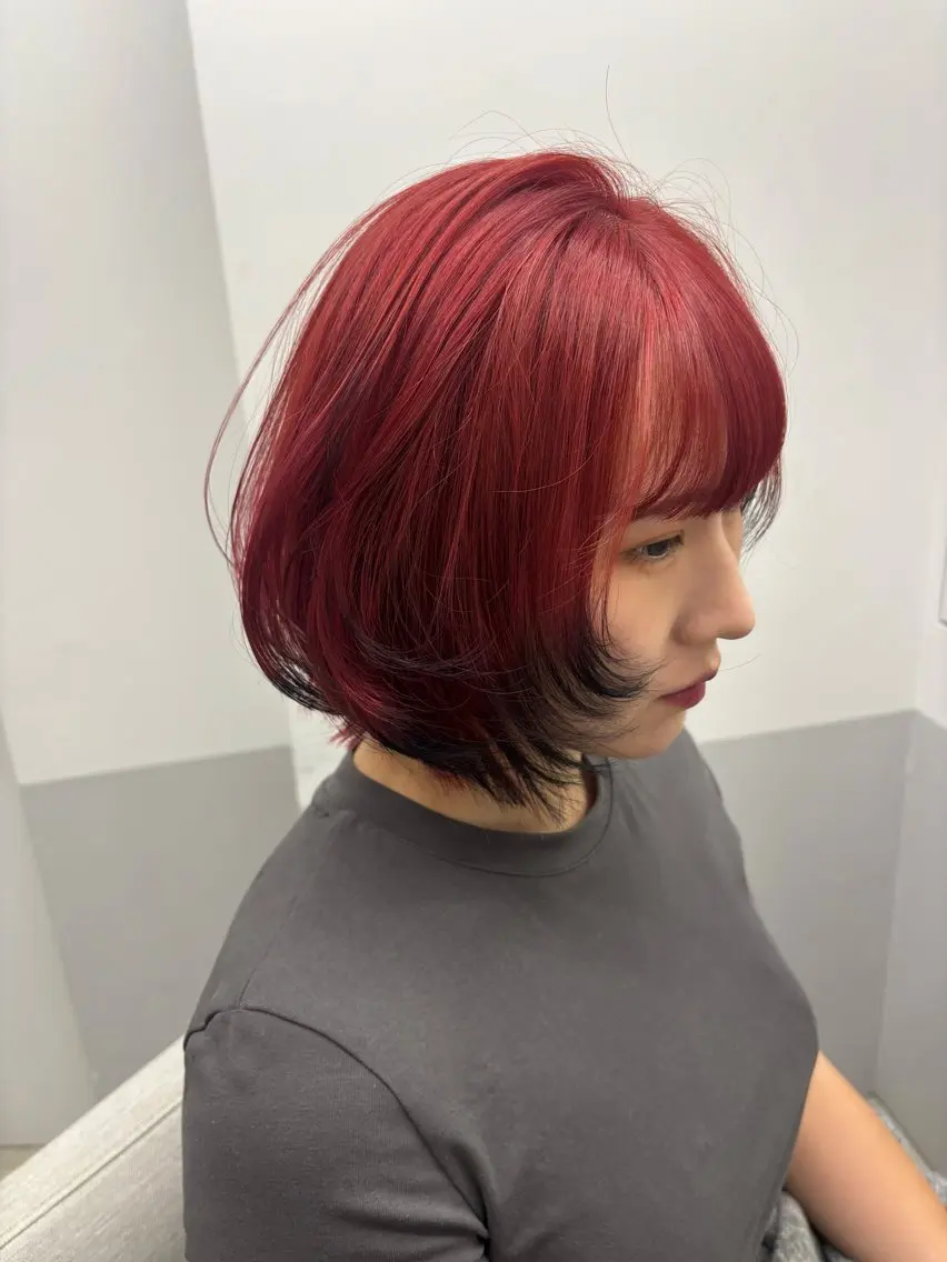 ショート カラー カット ヘアカラー レイヤーカット KAEのヘアスタイル