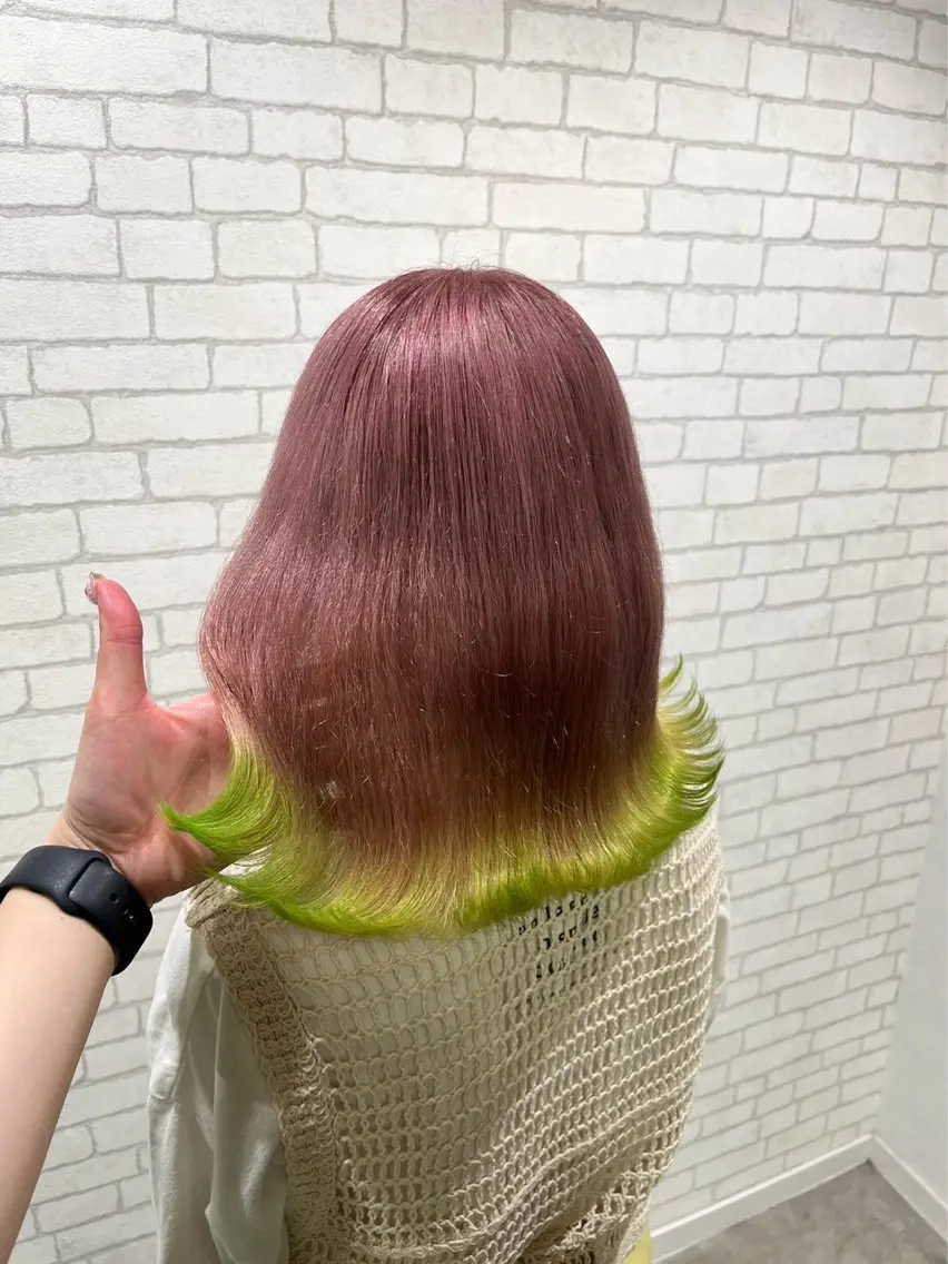カラー カット ヘアカラー トリートメント ハイトーン🪄 レイヤー🍒ここみのヘアスタイル