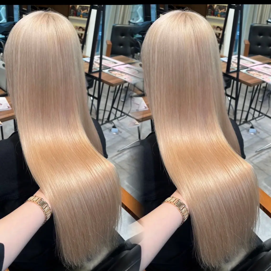 ロング 🩶【巻ける縮毛 矯正】🩶蘭のヘアスタイル