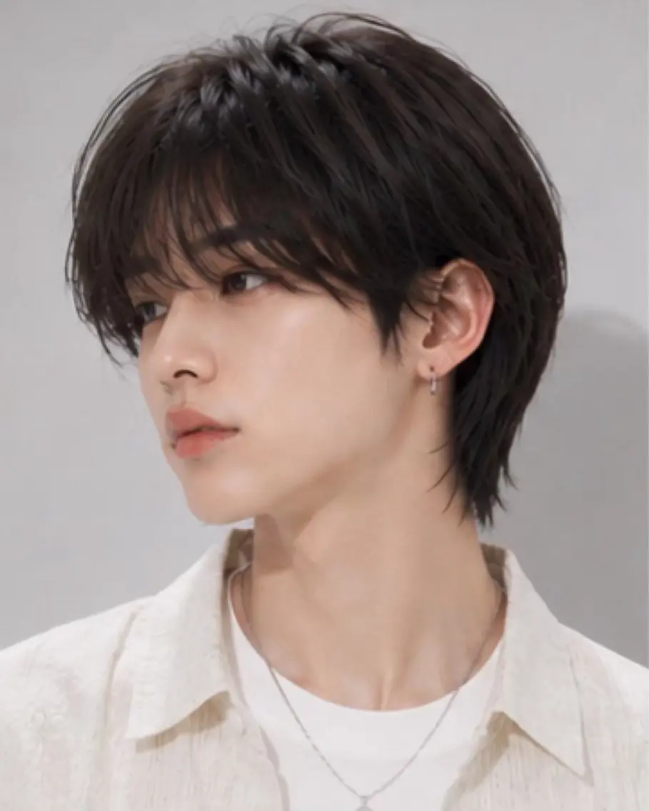 ショート メンズ マッシュ 顔まわりレイヤー レイヤーカット 似合わせカット 小顔カット カット ヤリタ カケルのヘアスタイル