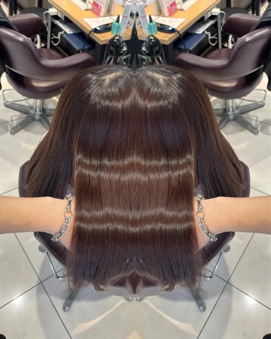 ロング カラー カット ヘアカラー トリートメント 🩵レイヤー✖︎ 髪質改善🩵リョウヤのヘアスタイル