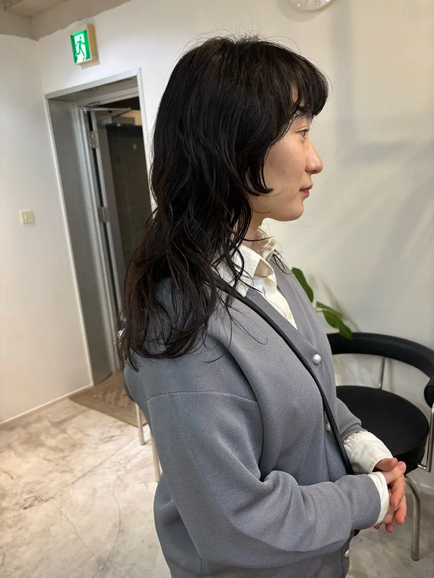 ロング パーマ カット パーマ トリートメント fit/ madokaのヘアスタイル