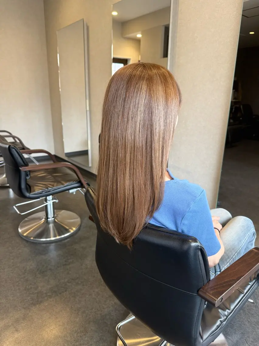 ロング カット ヘアカラー トリートメント 髪質改善⚡️カラー 🍀武久 誠🍀のヘアスタイル