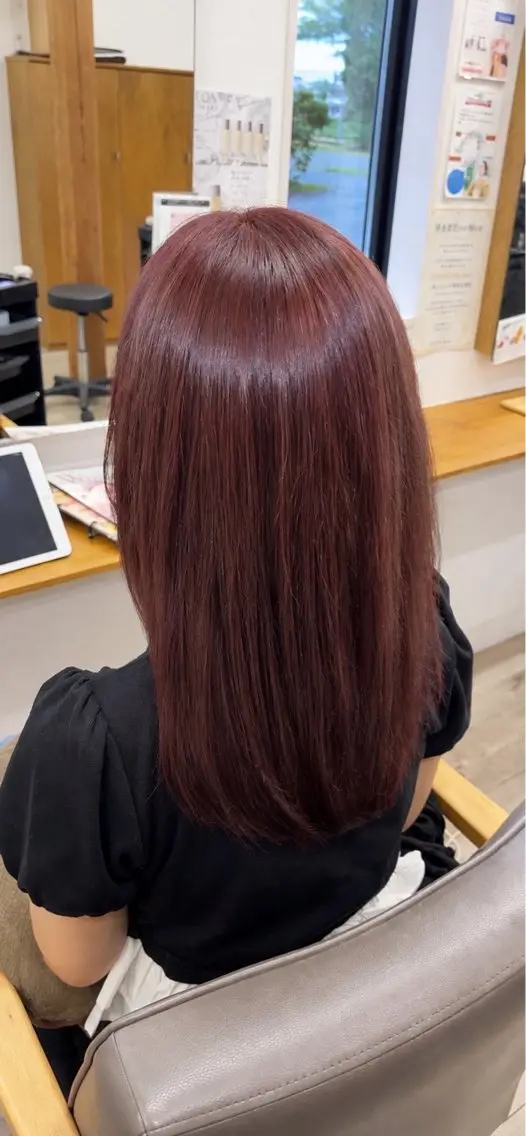 セミロング ヘアカラー 酒井 直桜矢のヘアスタイル