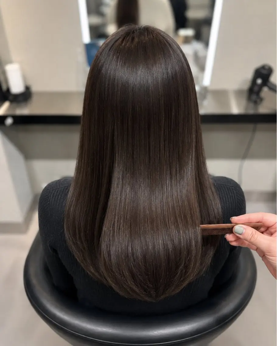 ミディアム カラー ブラウンカラー グレージュ 🌈ウルトワ水素 髪質改善naru🌈のヘアスタイル