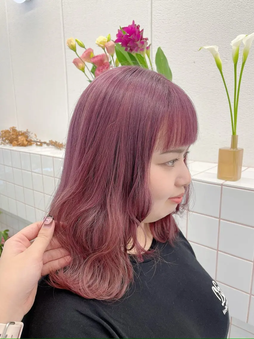 ロング カラー カット ヘアカラー トリートメント 🌷花屋併設🌷 西松さらのマツエク・マツパデザイン