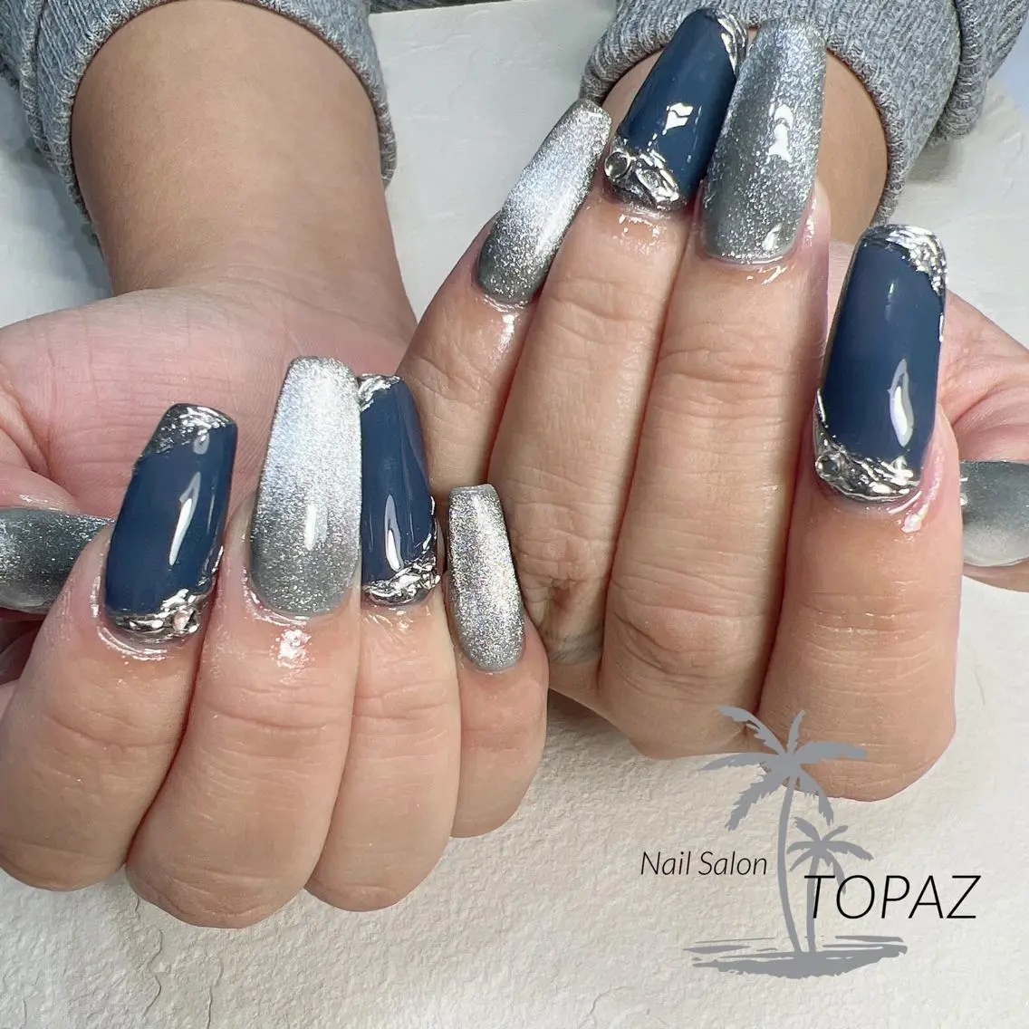 ネイル スカルプネイル TOPAZ Ayumiのネイルデザイン