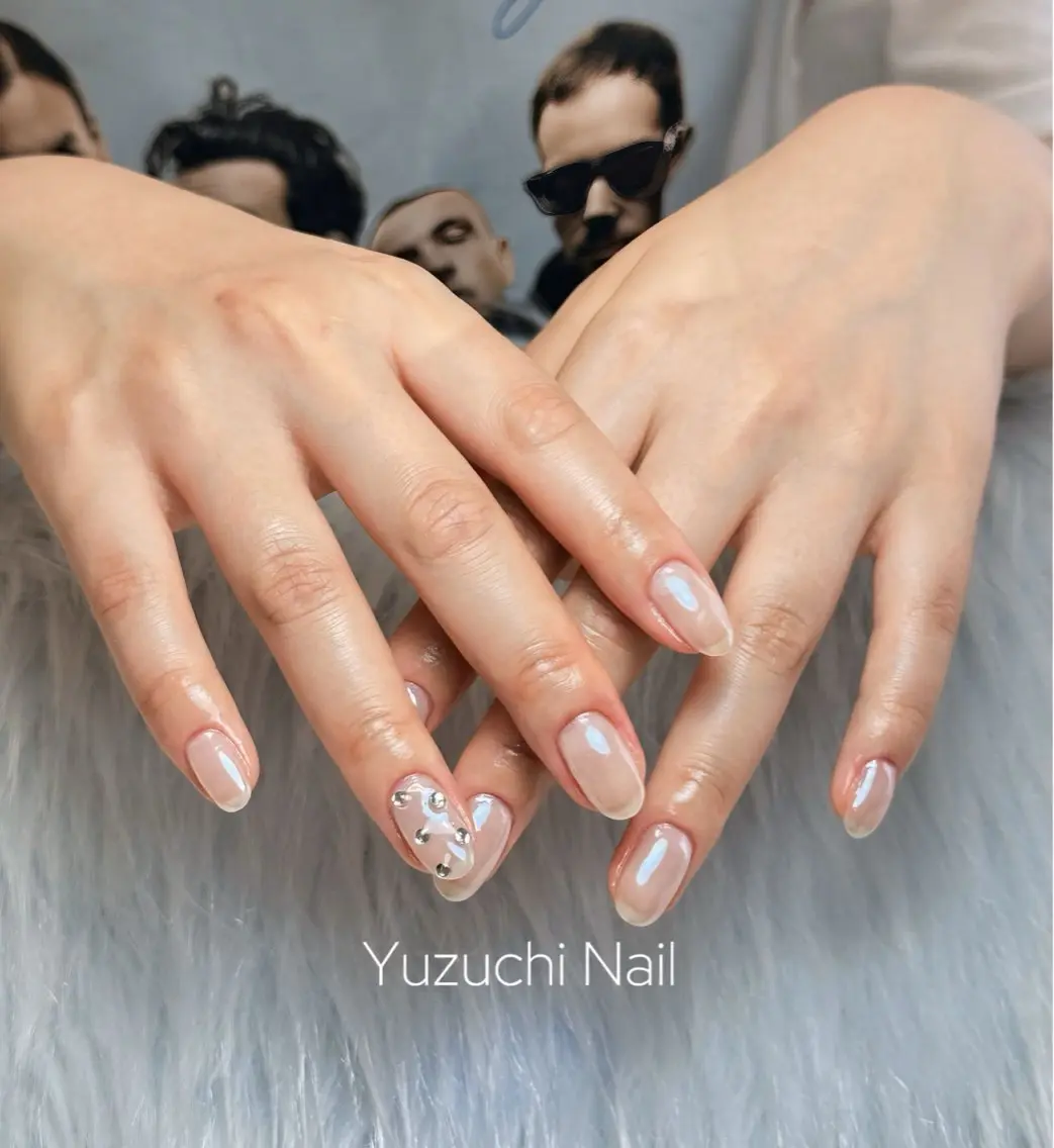 ネイル フットネイル 夏ネイル ワンホンネイル ハンドネイル ハンドケア Yuzuchi Nailのネイルデザイン