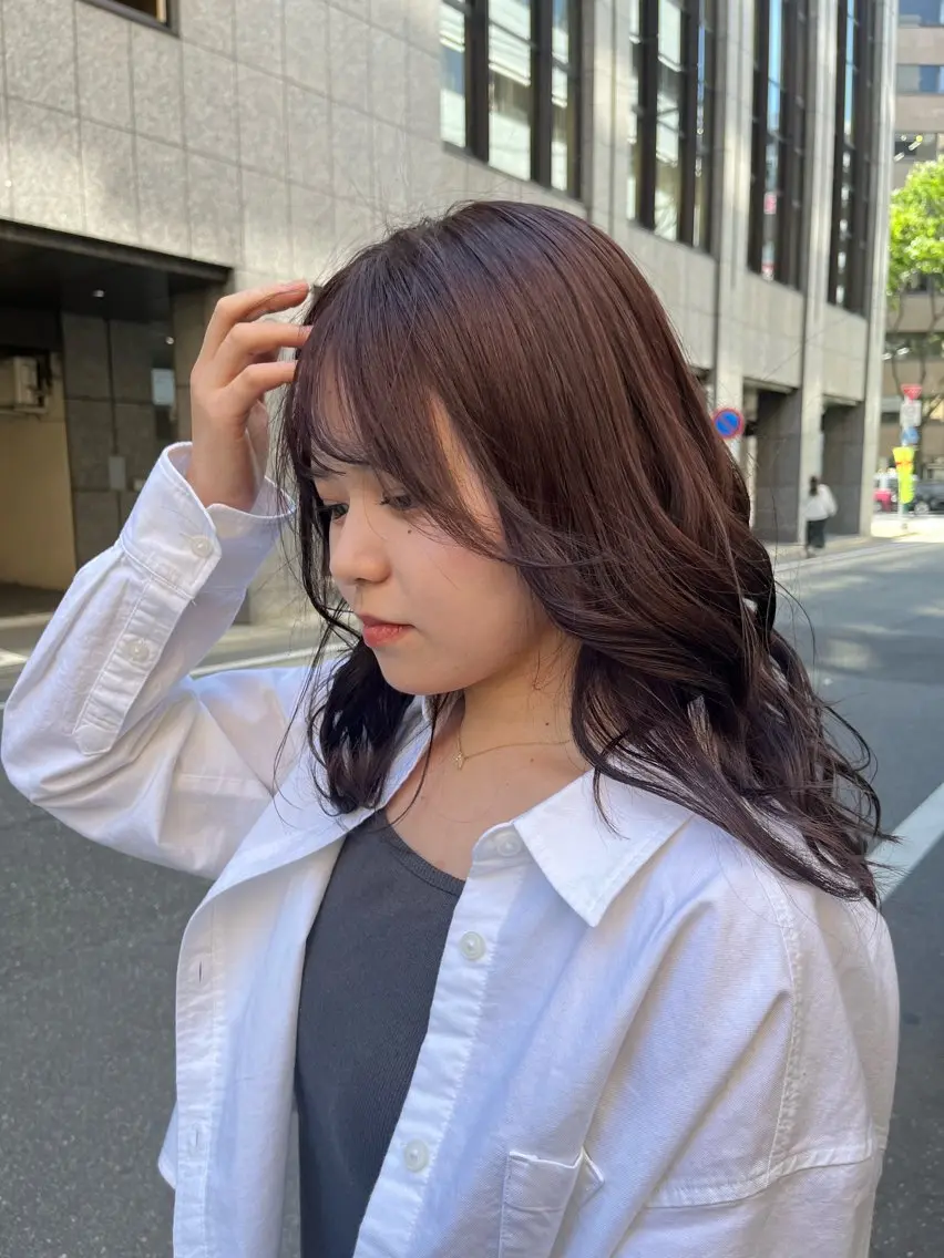 セミロング カラー haruka / CosyVelvetのヘアスタイル