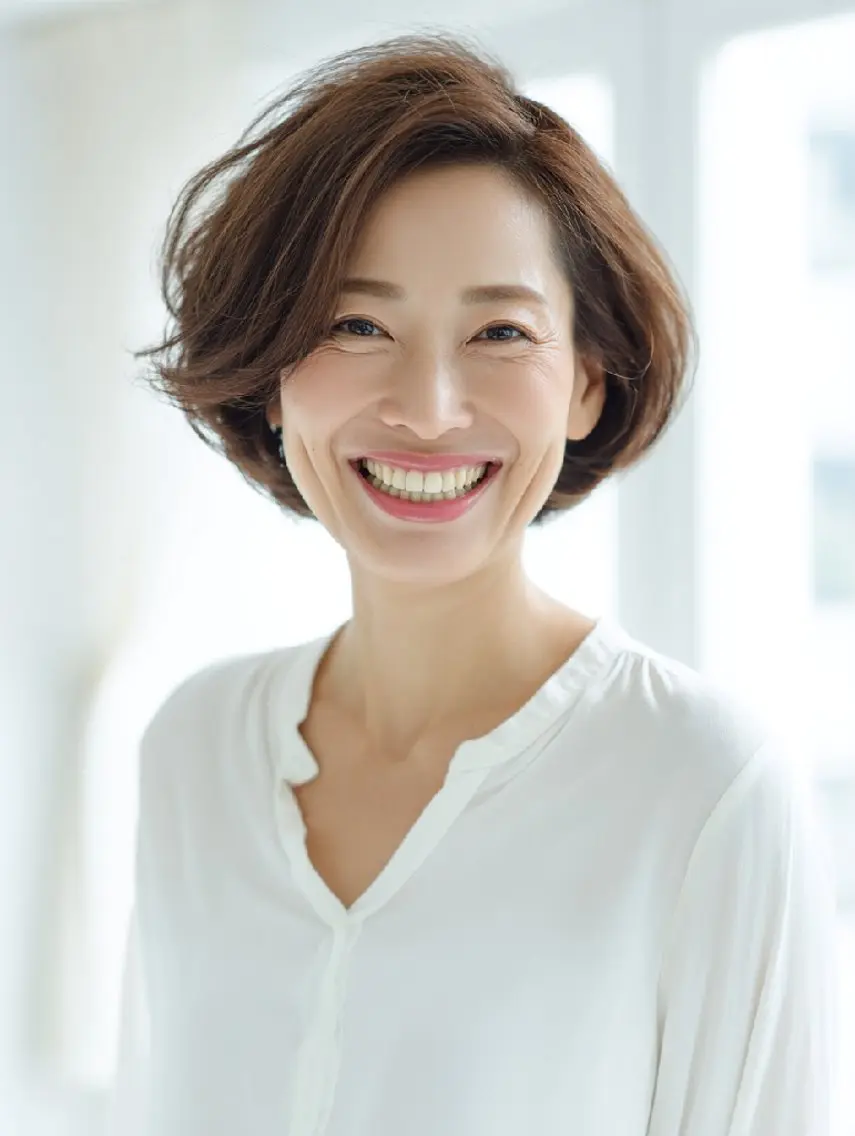 ショート カット ヘアカラー トリートメント 銀座東銀座【白髪染め 髪質改善】伊藤誠のヘアスタイル
