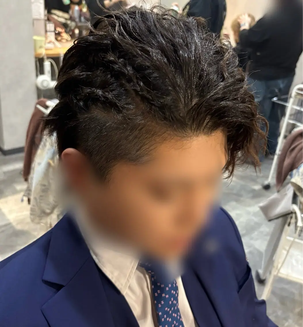 ショート ヘアアレンジ メンズ メンズパーマ 水永 琴寧のヘアスタイル