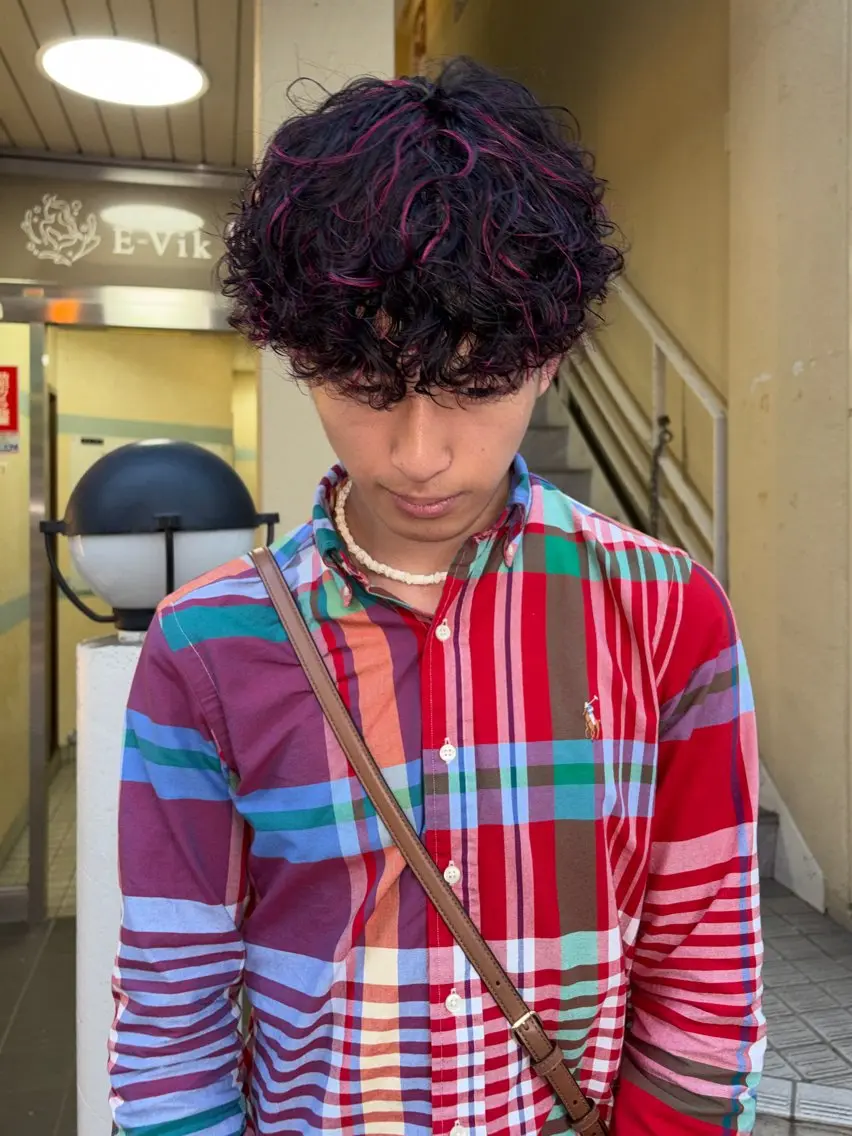 パーマ メンズ メンズメッシュ 松本 雪愛のヘアスタイル