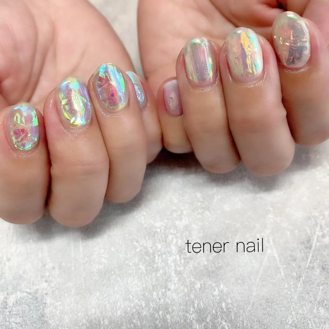 ネイル 氷ネイル・うるうるネイル テネルネイル tener nailのネイルデザイン