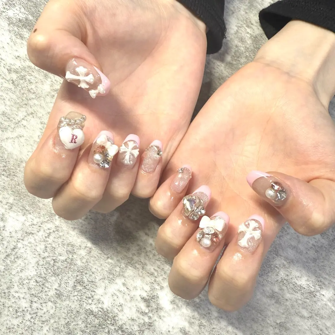 ネイル フレンチネイル パステルネイル ピンク ハンドネイル ★Rinail... .のネイルデザイン