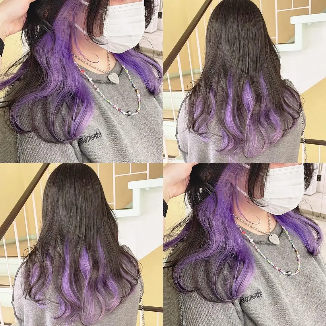 カラー ヘアカラー トリートメント 渋谷:インナーカラー ／🍒エリカ🍒のヘアスタイル