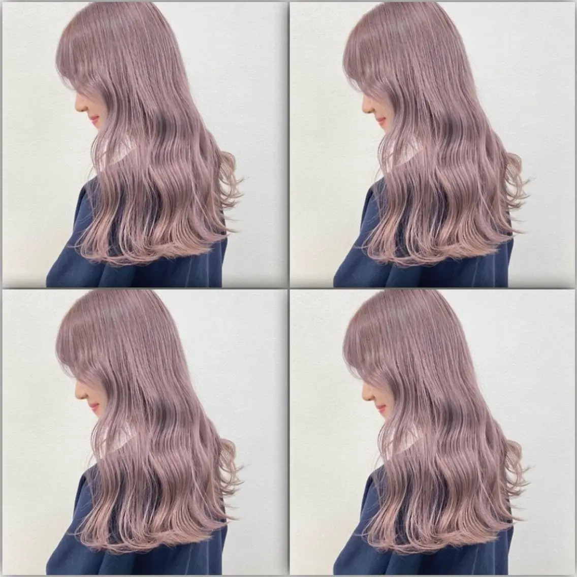 ロング カラー ベージュカラー ピンクカラー ピンクベージュ レイヤーダブルカラー KYONのヘアスタイル