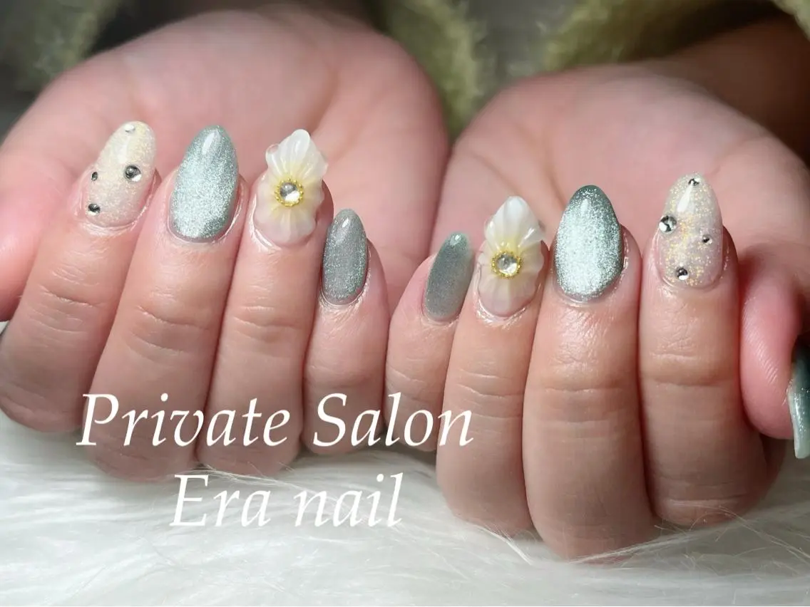 ネイル マグネットネイル シンプルネイル Era nailのネイルデザイン