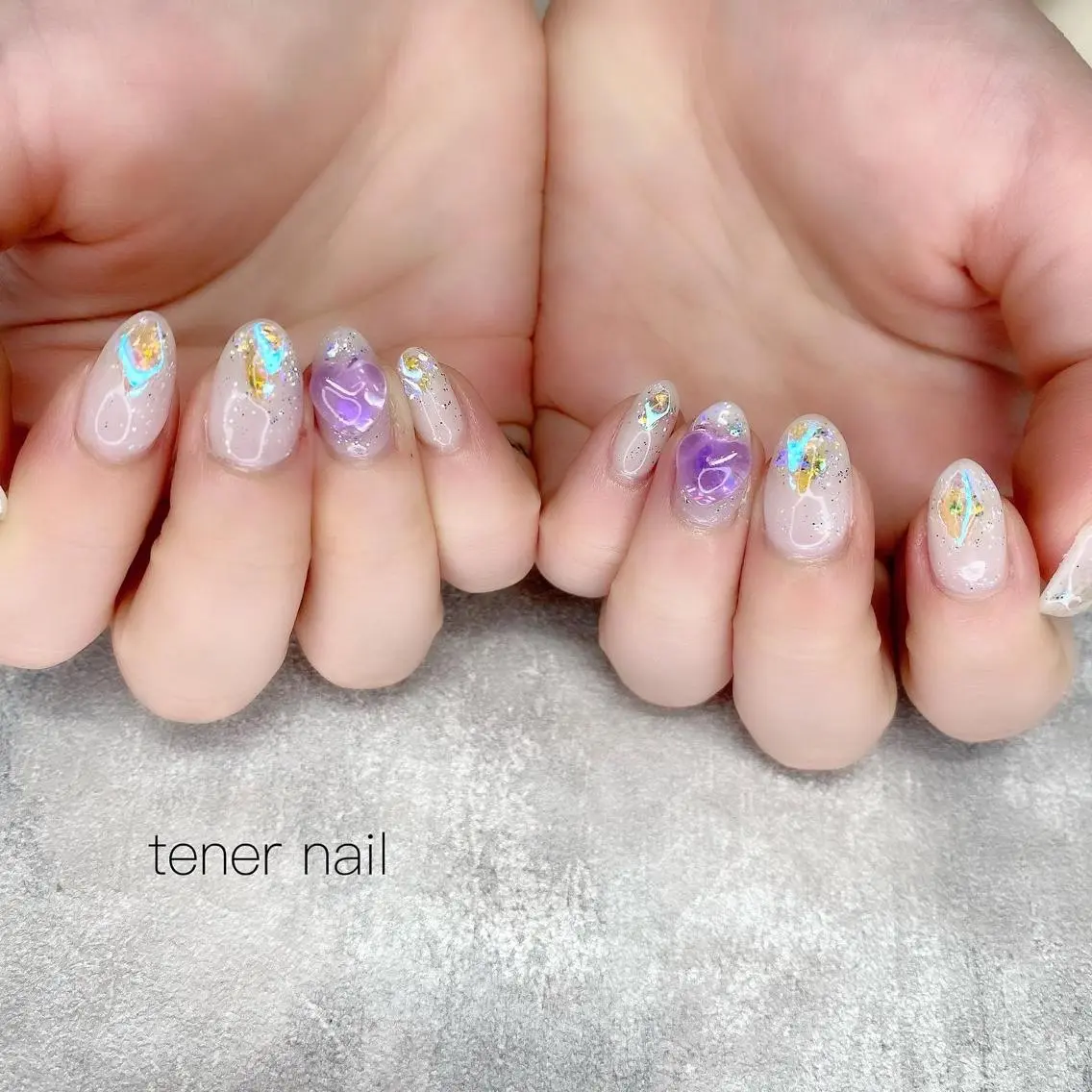 ネイル ストーンネイル テネルネイル tener nailのネイルデザイン