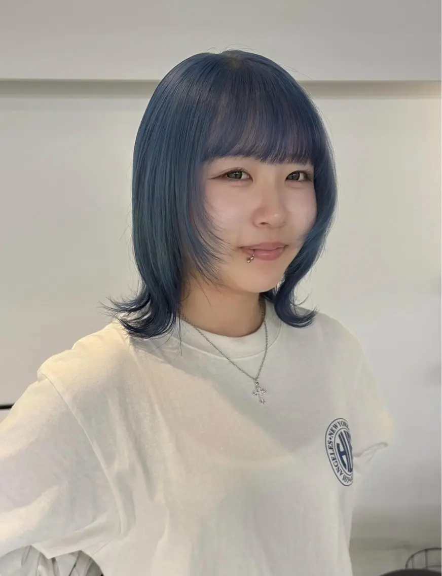 セミロング カラー ヘアカラー 【sica】 チナのヘアスタイル