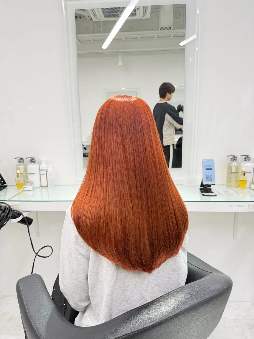 ロング カラー ヘアカラー トリートメント ヘッドスパ ヘアセット ❄最強かわいいカラー ❄️MINA❄️のヘアスタイル