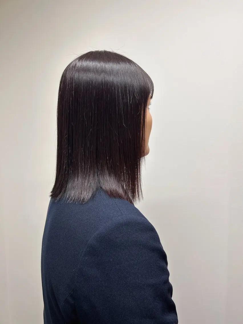 ミディアム カラー カット ヘアカラー トリートメント 伶風/ ボブのヘアスタイル
