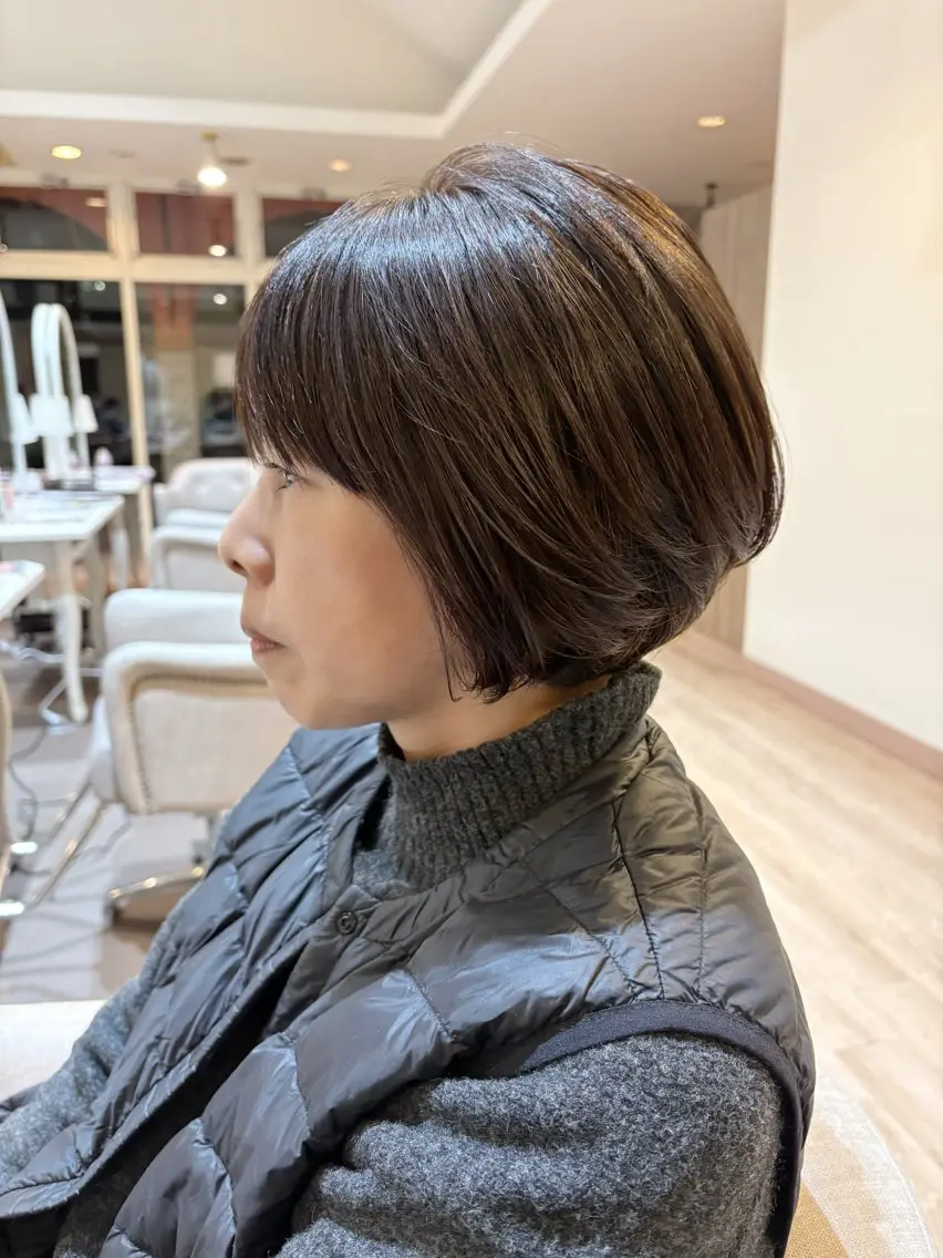 ショート ショートボブ ボブ ショートヘア 石平 暖のヘアスタイル