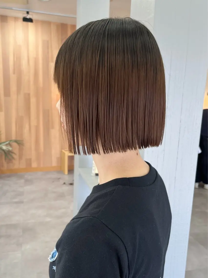 ショート ボブ カット トリートメント 駒場 まといのヘアスタイル