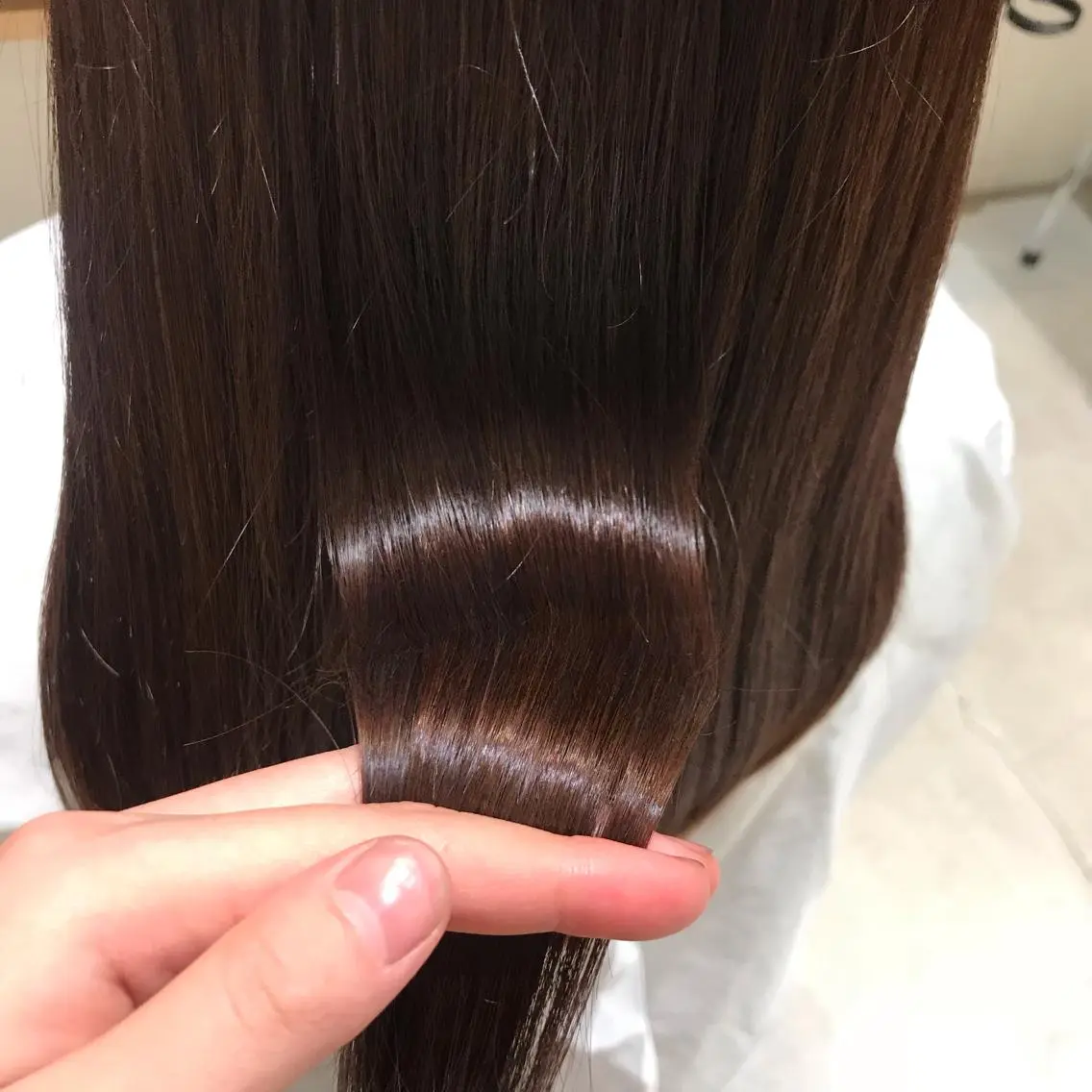ロング トリートメント 土佐 優奈のヘアスタイル